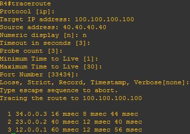 R4 after traceroute